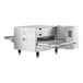 A Cooking Performance Group Countertop Ventless Impinger Conveyor Oven with an open door.