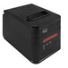 An Adesso Nuprint 310 black thermal receipt printer with red buttons.
