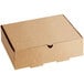 A white cardboard Choice half pan catering box with a lid.