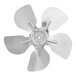 A silver Avantco Ice fan blade.