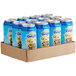 A blue box with 12 International Delight Vanilla Iced Coffee containers.