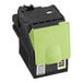 A yellow and black Point Plus toner cartridge for a Lexmark printer.