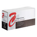 A white box with black text for Point Plus Black toner cartridge for HP printers.