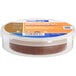 A roll of brown Shurtape electrical tape in a plastic container.