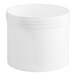 A 32 oz. white polypropylene jar with a lid.