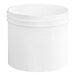 A 4 oz. white polypropylene jar with a lid.