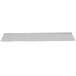A gray rectangular Cactus Mat with a ribbed surface.