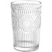 An Acopa Esme highball glass with a patterned design.