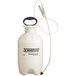 A white Chapin poly deck sprayer with a hose attached.