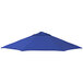A blue umbrella with a white background.