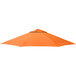 A California Umbrella replacement canopy in tangerine.