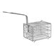 A Henny Penny stainless steel basket with a metal handle.