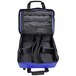 A royal blue and black Kemp USA EMS bag with two compartments.