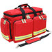 A red Kemp USA Ultra EMS bag with black straps and yellow reflective stripes.