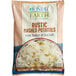 A white bag of Honest Earth rustic mashed potatoes with sea salt.