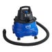 A blue and black Lavex Pro wet vacuum with a hose.