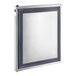 The right hinged door for Avantco refrigeration equipment with a black frame and silver trim.