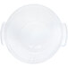 A Carlisle clear plastic container with handles and a lid.