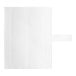 A white rectangular object with a white strip on it.