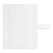 A white paper with a white rectangular object with a black border.