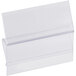 A clear plastic holder with a clear edge on a white background.