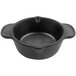 A black faux cast iron melamine ramekin.