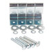 A group of Metro Super Erecta undershelf slides with screws.