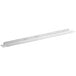 A white metal rectangular Avantco hookless divider bar.