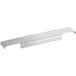 A silver metal divider bar for refrigeration pans.