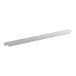 A white metal rectangular divider bar with holes.