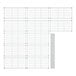 A grid of rows of lines for a Regency Chrome Wire Wine Rack.