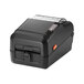 A black Bixolon label printer with orange buttons.