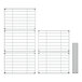 Regency chrome wire wine rack shelves with posts and screws.
