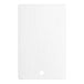 A white rectangular Regency Polyboard sink cover with a hole.