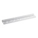 A white metal bar with holes.