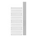 A line drawing of a Steelton wire shelving kit with four shelves.