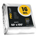 A roll of white ProTarp with reinforced edges.