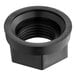 A black plastic Choice faucet nut with a black threaded center.