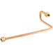 A copper tube with a brass nut.
