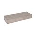 A gray wooden rectangular display riser.