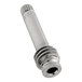 A stainless steel T&S spindle with a screw on the end.