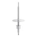 A silver metal pole with round attachments.