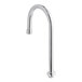 A silver Equip by T&S swivel gooseneck faucet nozzle.