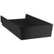 A black plastic Regency shelf bin with a handle.