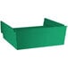 A green plastic Regency shelf bin.