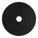 A black Lavex Basics stripping floor pad with a hole in the middle.