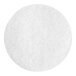 A close-up of a white Lavex Basics polishing pad.