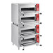 An Avantco quadruple deck countertop bakery oven with four racks.