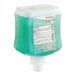 A close-up of a green SC Johnson Professional Refresh Antibacterial Foaming Hand Soap refill container.