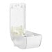 A SC Johnson Professional QuickView 1 liter white plastic soap dispenser with a lid open.